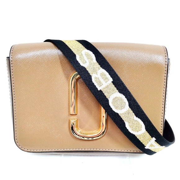 Authentic MARC JACOBS Double J 2Way Waist Pouch Shoulder Bag Brown - Picture 1 of 8